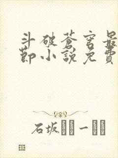 斗破苍穹最新章节小说免费阅读