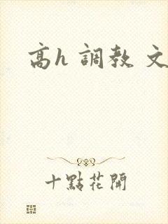 高h 调教 文