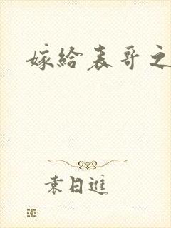 嫁给表哥之后封面