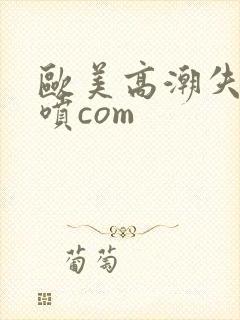 欧美高潮失禁潮喷com