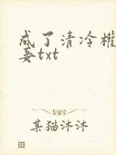 成了清冷权贵侍妾txt