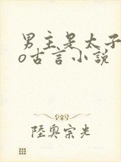 男主是太子的po古言小说