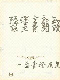 陆泽言许知夏小说免费阅读最新章节