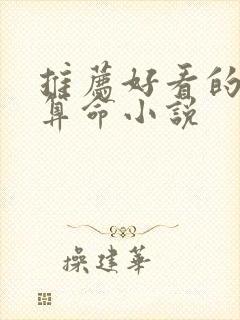 推荐好看的风水算命小说封面