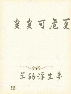 岌岌可危夏小正封面