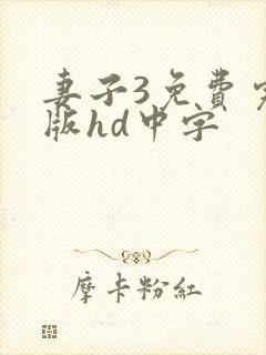 妻子3免费完整版hd中字