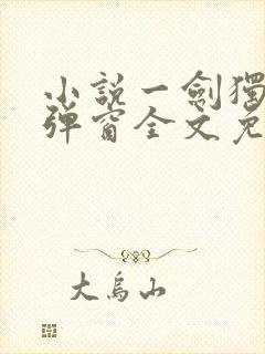 小说一剑独尊无弹窗全文免费阅读