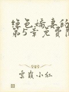 绝色娇妻的秘密第5章免费阅读