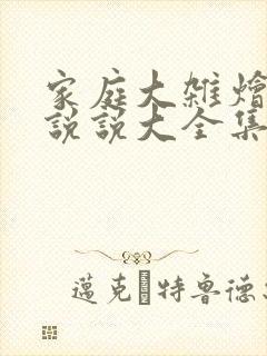 家庭大杂烩经典说说大全集小说