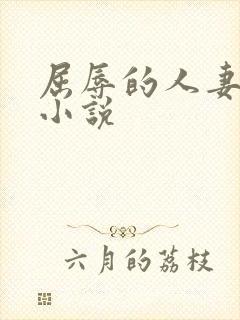 屈辱的人妻少妇小说封面