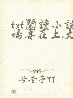 txt阅读小说娇妻在上,大叔求放过