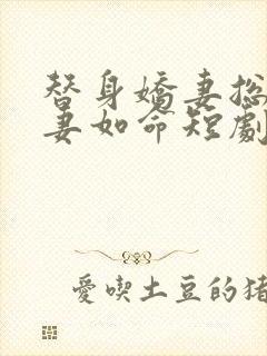 替身娇妻总裁追妻如命短剧全集免费观看