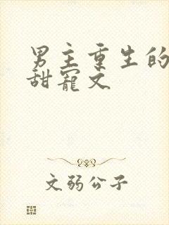 男主重生的古言甜宠文封面