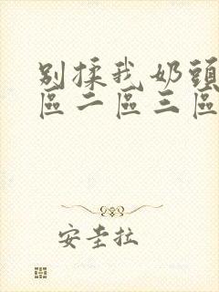 别揉我奶头嗯一区二区三区