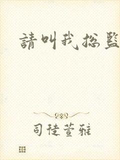 请叫我总监小说封面