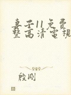 妻子11免费完整高清电视剧在线看