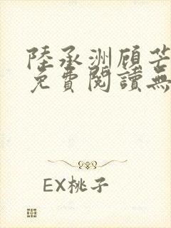 陆承洲顾芒小说免费阅读无弹窗