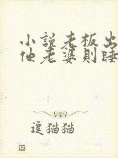 小说老板出轨,他老婆则睡了我免费阅读