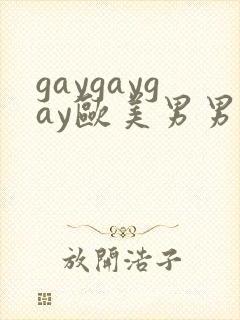 gaygaygay欧美男男无套封面