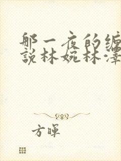 那一夜的缠绵小说林婉林泽在线阅读