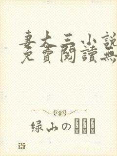 妻大三小说全文免费阅读无弹窗