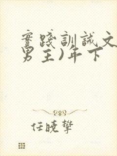 实践训诫文(双男主)年下