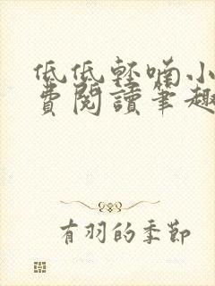 低低轻喃小说免费阅读笔趣阁封面