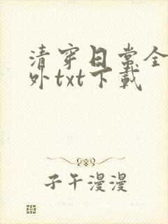 清穿日常全文番外txt下载