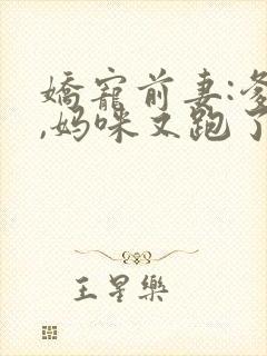 娇宠前妻:爹地,妈咪又跑了全文阅读