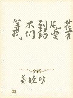 等不到风花雪月我们的爱有时差