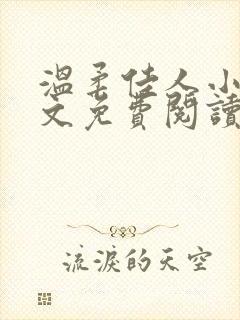 温柔佳人小说全文免费阅读最新章节封面