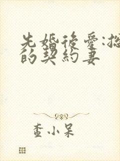 先婚后爱:总裁的契约妻