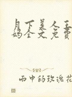 月下美人王磊后妈全文免费阅读小说