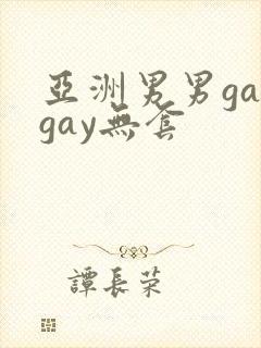 亚洲男男gaygay无套