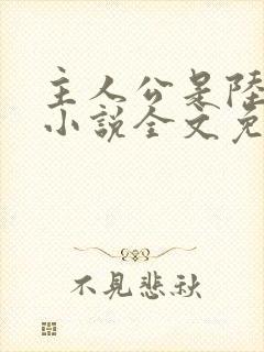 主人公是陆鸣的小说全文免费阅读