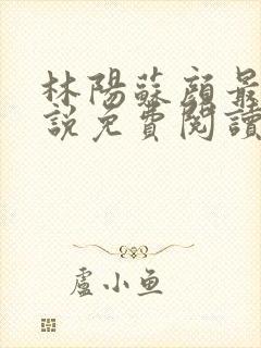 林阳苏颜最新小说免费阅读无广告封面