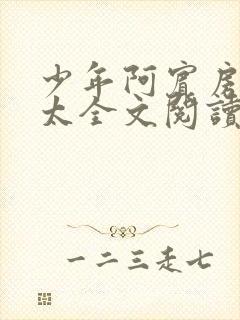 少年阿宾房东太太全文阅读章节目录封面