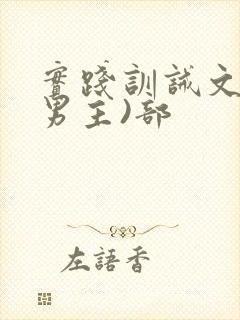 实践训诫文(双男主)部