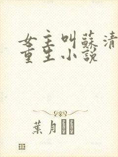 女主叫苏清浅的重生小说