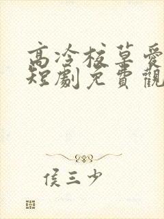 高冷校草爱上我短剧免费观看完整版封面