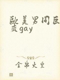 欧美男同巨大粗爽gay封面