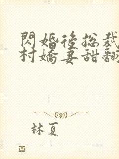 闪婚后总裁的农村娇妻甜翻了全集