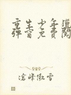 重生少年猎美无弹窗免费阅读