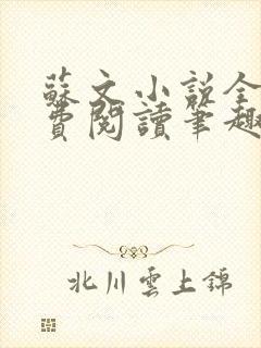 苏文小说全文免费阅读笔趣阁