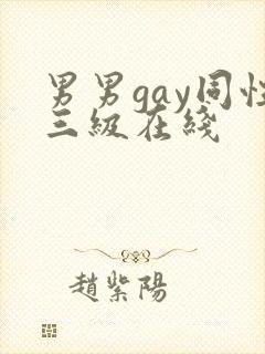 男男gay同性三级在线