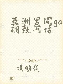 亚洲男同gay调教网站封面