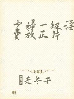 少妇一级淫片免费放正片