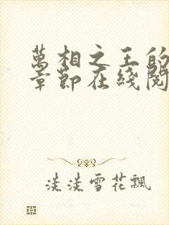 万相之王的最新章节在线阅读