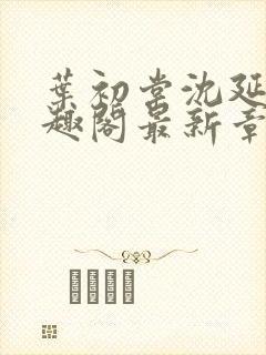 叶初棠沈延川笔趣阁最新章节更新封面
