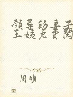 领导的妻子小说王姨免费阅读全文封面